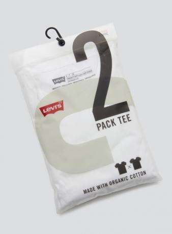 2Pack Tシャツクルーネック/スタンダードフィット/ホワイト リーバイス 